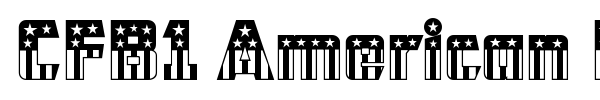 CFB1 American Patriot font preview